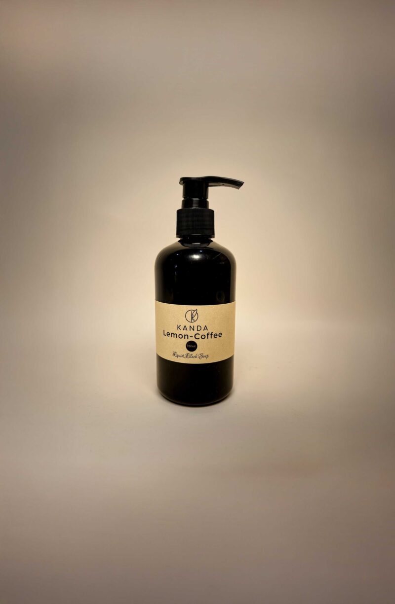 Lemon-Coffee  Liquid Black Soap