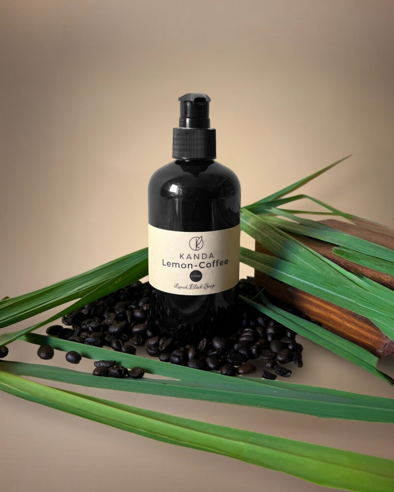 Lemon-Coffee  Liquid Black Soap