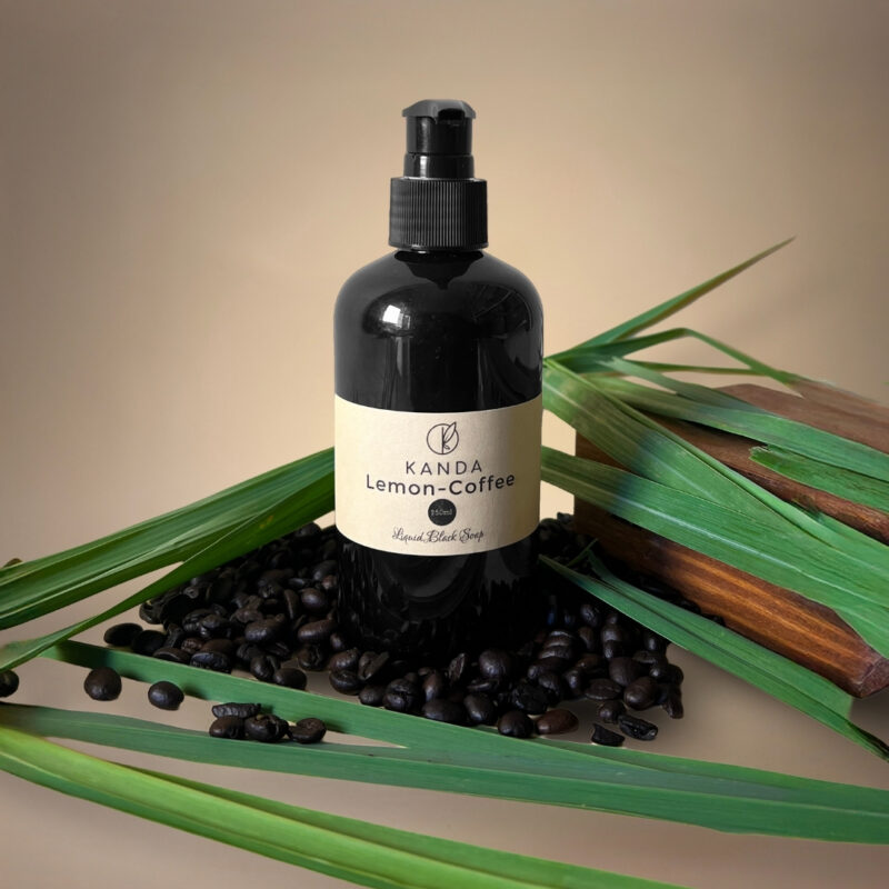 Lemon-Coffee  Liquid Black Soap