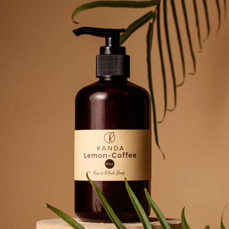 Lemon-Coffee Liquid Black Soap