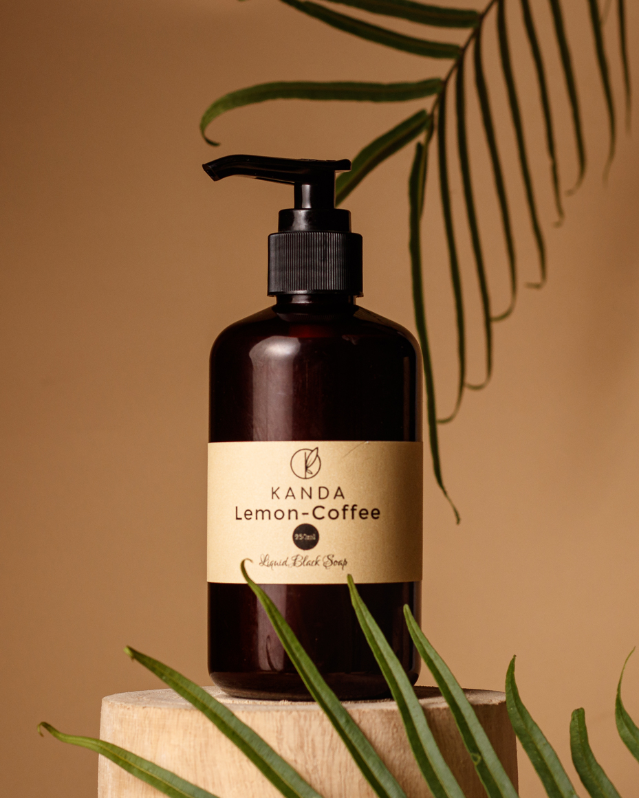Lemon-Coffee Liquid Black Soap