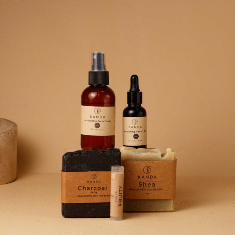 A complete 5-piece ritual designed to cleanse, tone, and glow without stripping your skin. From deep-pore clarification to botanical nourishment, this set delivers a balanced, climate-ready routine for healthy, resilient skin. Perfect for those seeking a simple yet effective natural glow.